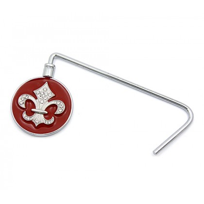 Bag Hanger - 12 PCS  - Fleur de Lis - Red - BH-GB480R